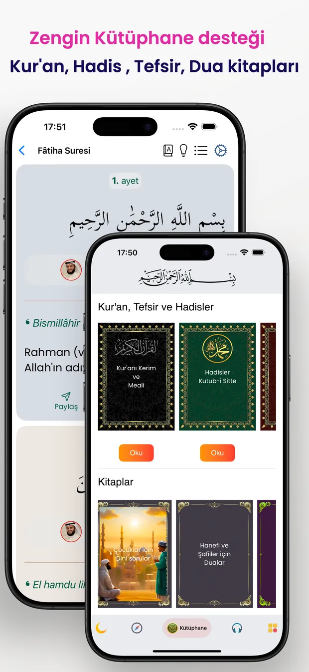 Zengin kütüphane — Kur'an, Hadis, Tefsir, Dua